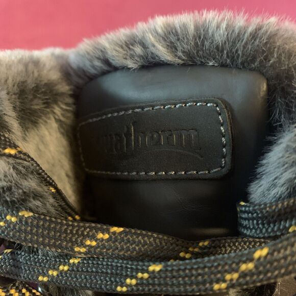 Aquatherm Womens Size 6 Cold Weather Boots Black Faux Fur Waterproof Anti Slip - Picture 4 of 9